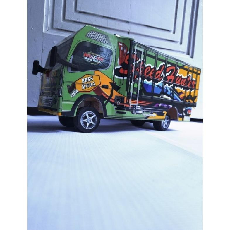 Miniatur Truk Oleng Kayu Full Lampu Kelip Harga Murah Dijamin Bagus