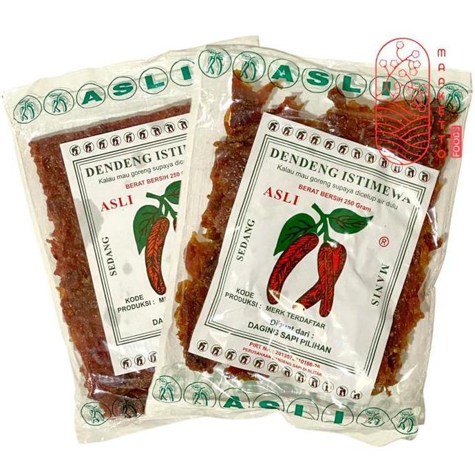 Dendeng Sapi Cap Cabe Halus / Dendeng Sapi Cap Cabe Kasar 250gr