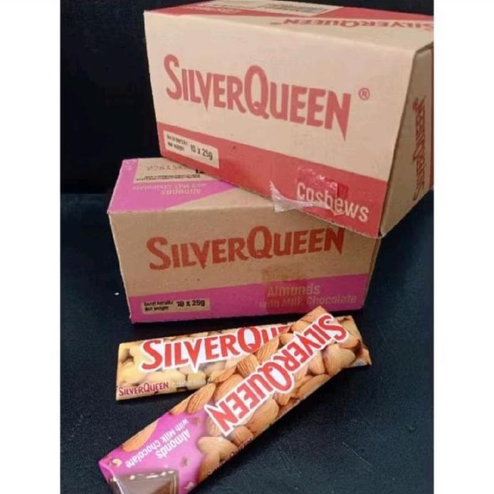 AF" Coklat silverquen Cashew / Almond 1box isi 10pcs Pengiriman Bekasi