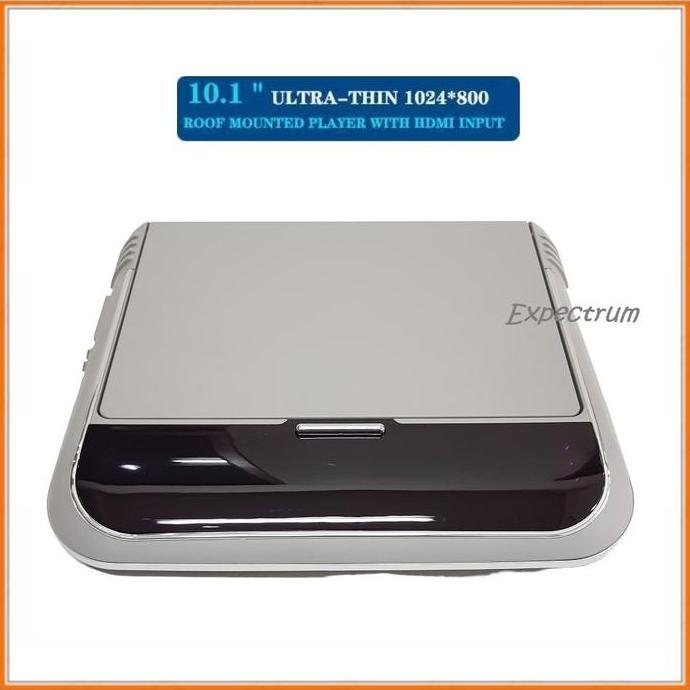 Tv Plafon Mobil / Roof 10.1" IPS Screen, Universal Slim. HDMI & MMC