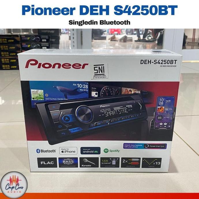 TAPE MOBIL AUDIO PIONEER DEH-S4250BT BLUETOOTH SINGLE DIN PIONEER