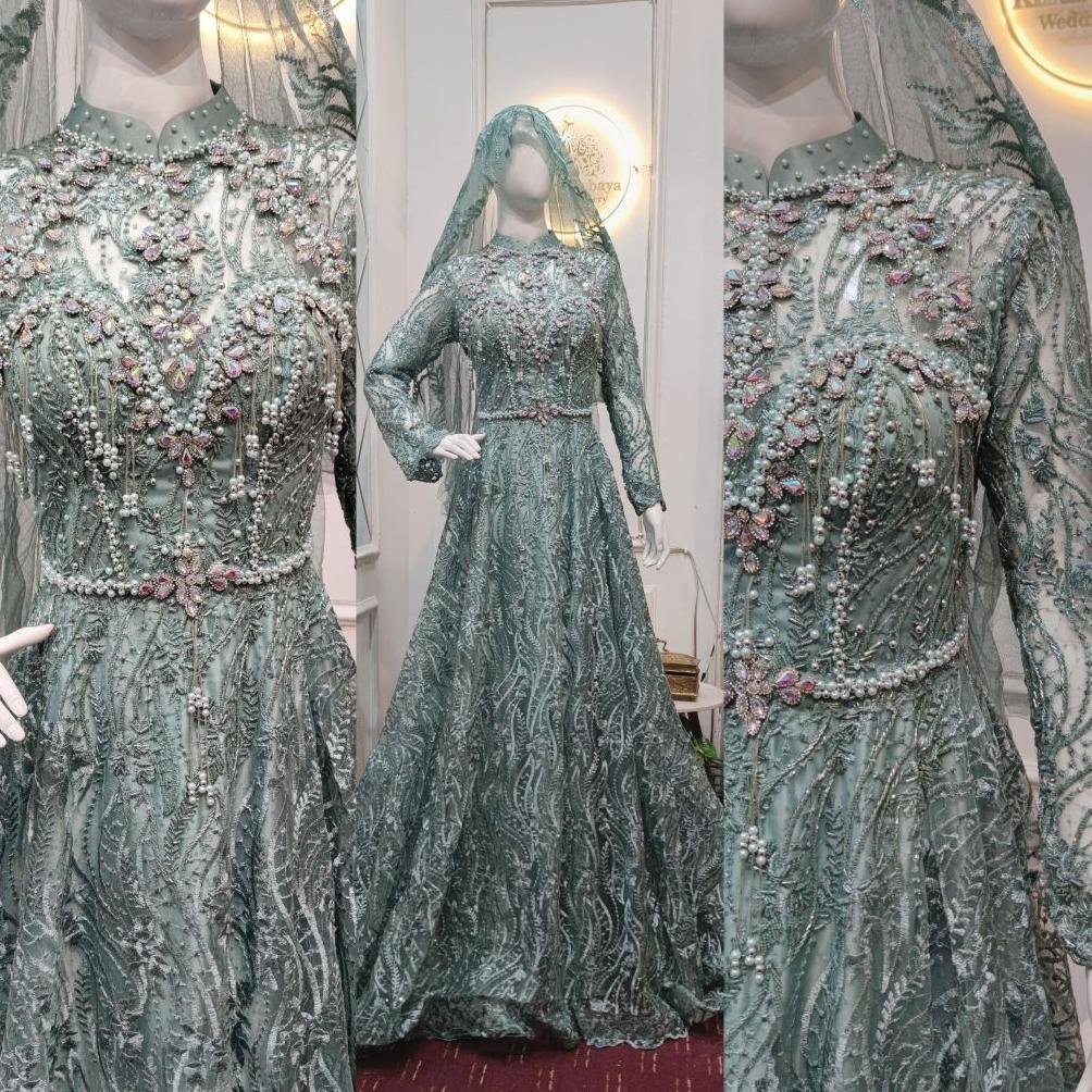 Best Seller Gaun Pengantin Syari Syar'I Ballgown