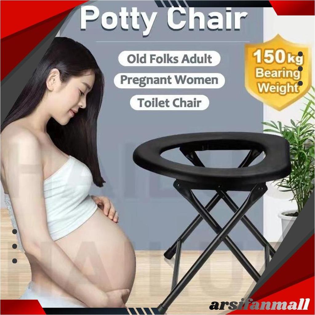 KURSI TOILET LANSIA IBU HAMIL WC DUDUK PORTABLE KURSI TOILET LIPAT IBU HAMIL Ori