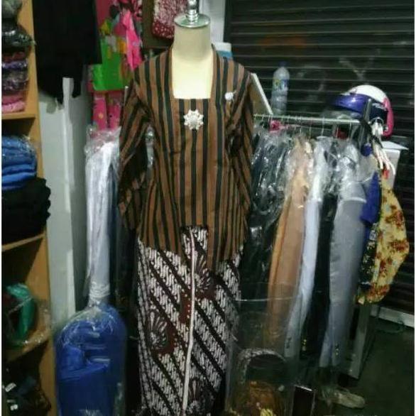 . KEBAYA LURIK WANITA SET JARIK DEWASA / BAJU ADAT JAWA /PAKAIAN KHAS LL