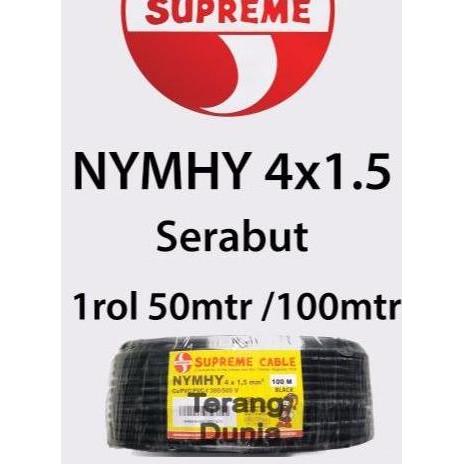 Murah Kabel Supreme Nyyhy 4X1.5 Rol Kabel Supreme Serabut 4X1.5 Rol Kabel Nymhy 4X1.5