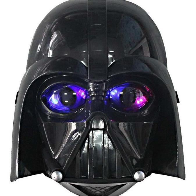 mainan topeng starwars darth vader star war wars led nyala mask lampu