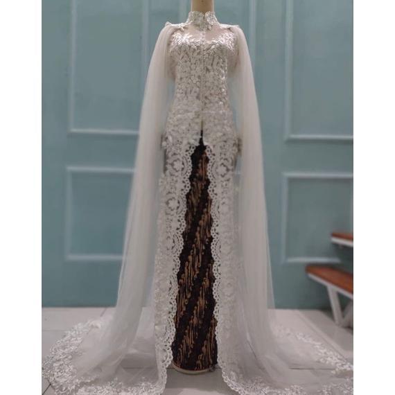 Best Seller Gaun Pengantin Ekor Panjang/Gaun Pengantin Kancing Depan/Gaun Busui/Gaun Pengantin Wanit