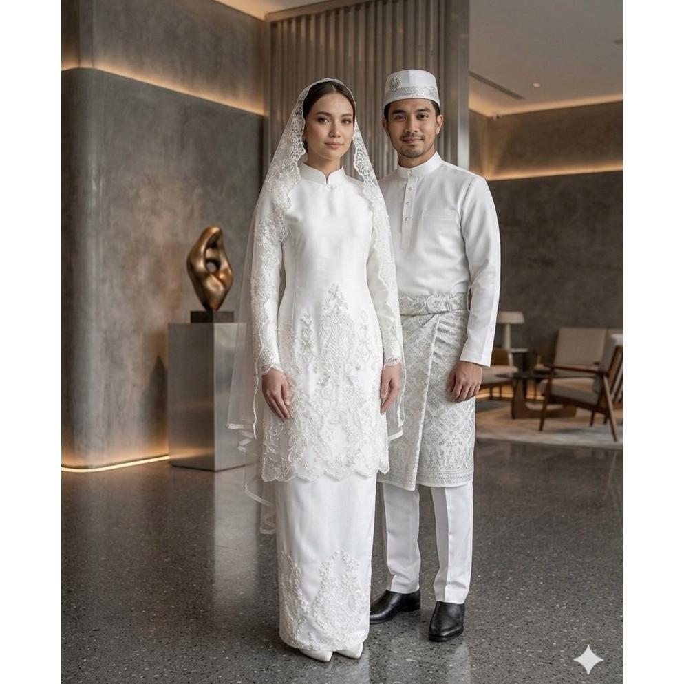 Free Ongkir Gaun Pengantin Muslimah Malaysia Melayu Gaun Akad Gaun Walimah Wedding Dress Muslimah Ga