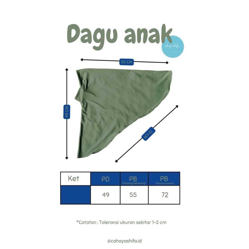 HEMAT JILBAB ANAK JERSEY DAGU/ JILBAB ANAK UMUR 1-5 TAHUN