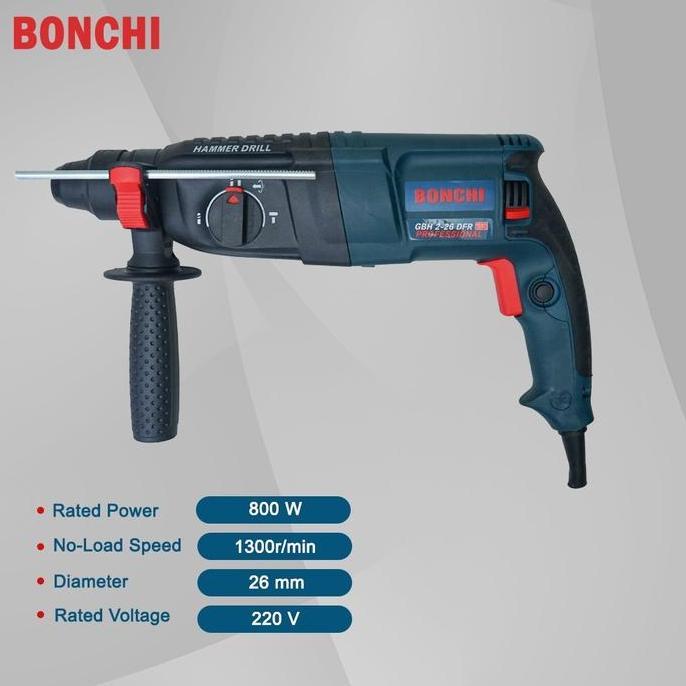 Promo Mesin Bor 3 Fungsi Bor Gbh 26 Mesin Bobok Beton 3 Fungsi Mesin Bor Hammer Drill Rotary Hammer 
