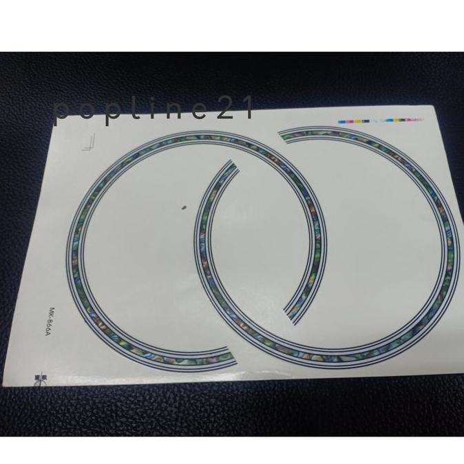Rosette Gitar Folk / Stiker Lubang Gitar Water Decal Akustik MK866A