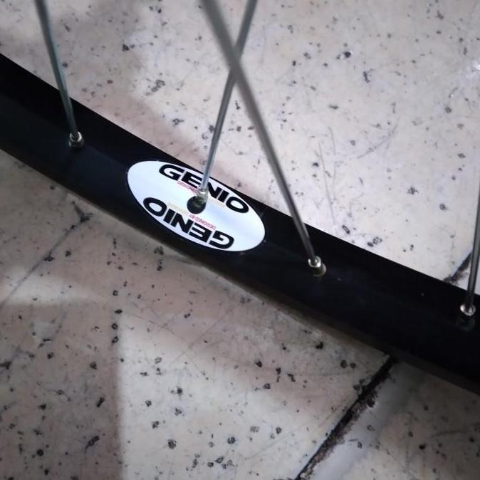 velg rims wheelset 24 inch murni genio alloy hitam 36H sepeda mtb mini