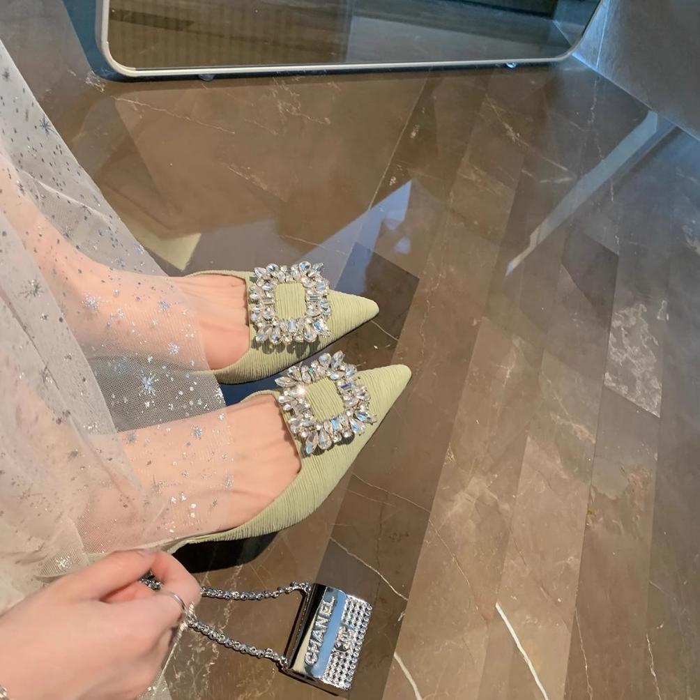 BIG PROMO Sepatu Pesta Wanita Heels 4cm Import-Diamond Heels-Sepatu Heels Wanita- Platform Heels