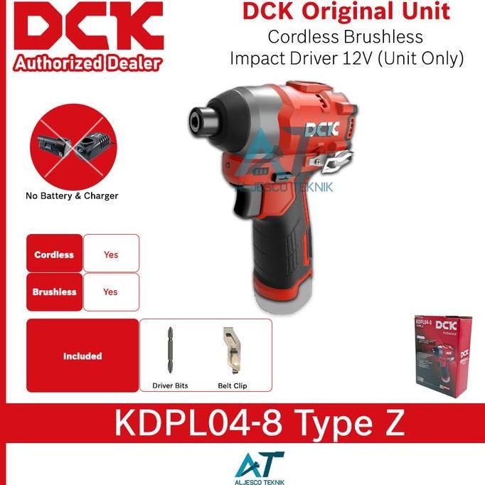 Grosir Dck Kdpl04-8 Type Z Cordless Brushless Impact Driver 12V Unit Only