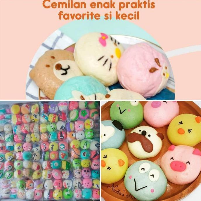 Bapao Karakter Premium isi 6 / Bapao Homemade isi coklat / Halal Frozen