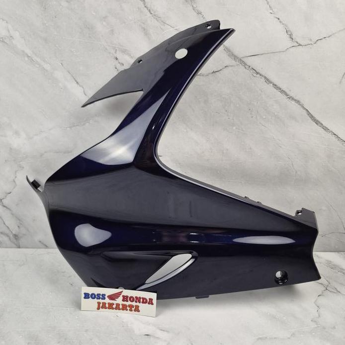 64240-KPP-900ZF : FAIRING PIPI ATAS KIRI BIRU DONGKER REPSOL CBR 150 R KARBU LAMA / COVER LAMPU DEPA
