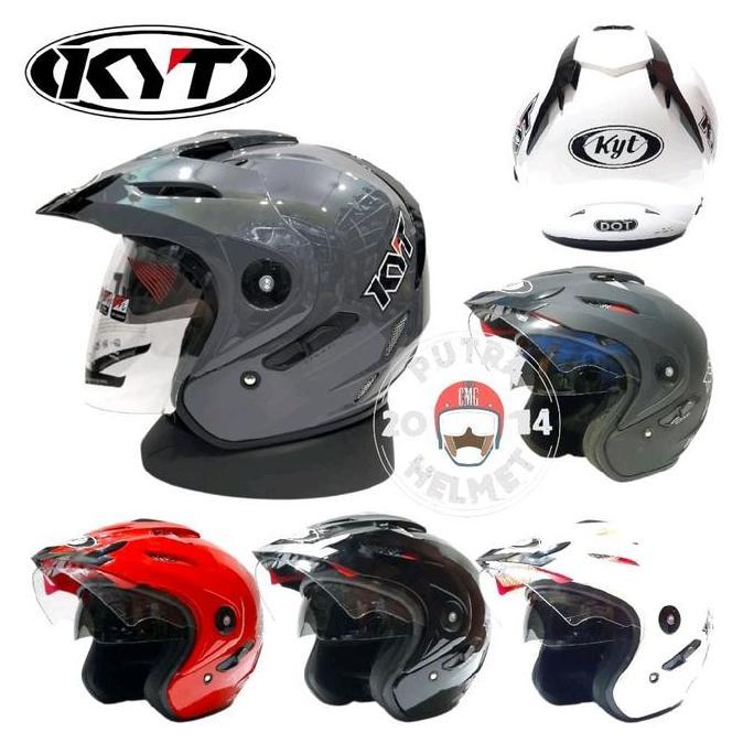 NEW HELM KYT VENOM RF RR SOLID  BLACK DOF HITAM DOF ORI