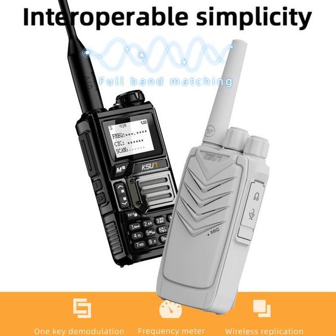 Murah Ksun X-Tfsi Walkie Talkie Allband Handy Talky 200 Channels Ht Jarak Jauh 5Km