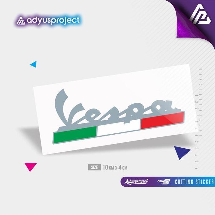 Sticker Logo Vespa Italian Stiker Vespa Stiker Motor