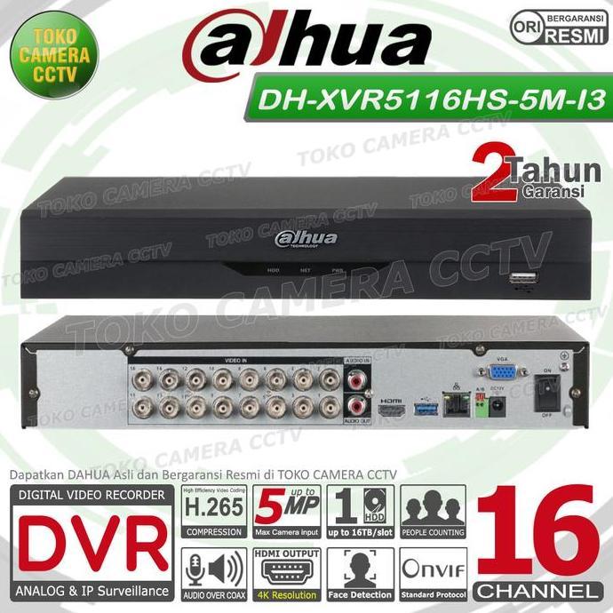 TERMURAH - DVR RECORDER CCTV DAHUA 16 CHANNEL CCTV DAHUA 16CH 5MP