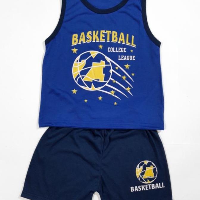 setelan singlet kaos anak laki laki celana pendek baju cowok BasketBal