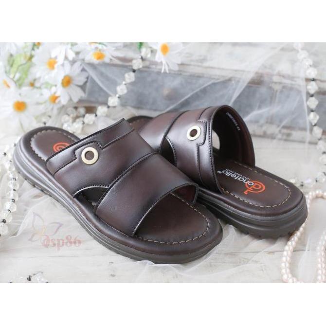 New Donatello Sandal Slip On Pria Dewasa DM 81033 Coffee Size 39-43