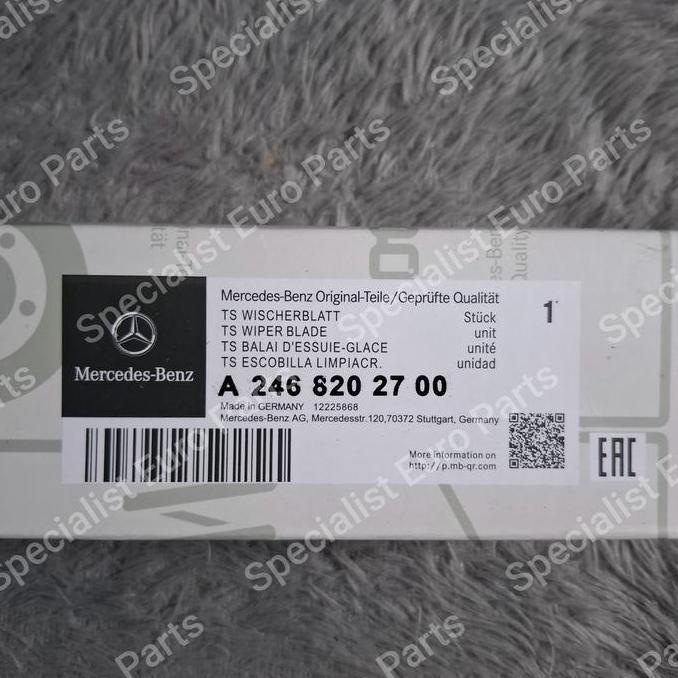 WIPER BLADE DEPAN MERCEDES BENZ W246 W242 W247 GLA180 GLA200 GLA220 GLA250 B200 ORIGINAL A2468202700