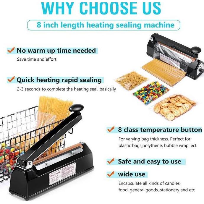 Mesin Press Sealer / Alat Press Plastik / Impulse Sealer Origin 300P IQB