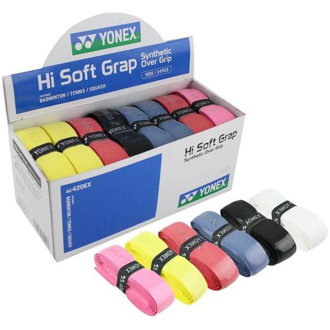 putriangkasapera - grip badminton yonex ac420 ex / grip yonex hi soft ac 420 ex grip karet