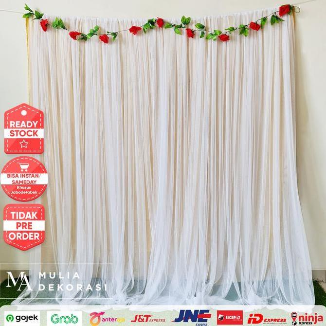 nadasmarasatusatu - backdrop kain lamaran decoration background 3m abutai tile