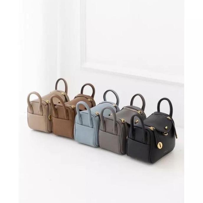 Sale Tas Selempang Wanita Lindy Bag 18 Cm - Tas Wanita Premium Free 2 Tali (Free Syall/Twilly) Kulit