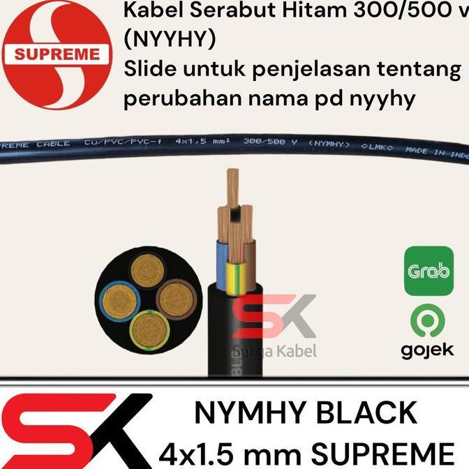Bijuli- Nyyhy 4X1.5 Mm Supreme | Nyyhy 4 X 1.5 | Kabel Serabut 4X1.5 Meteran