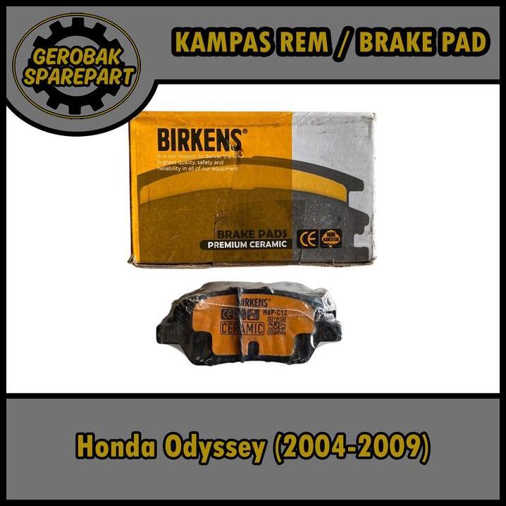 DISKON KAMPAS REM BRAKE PAD BELAKANG (CERAMIC) - HONDA ODYSSEY (2004-2009) BIRKENS