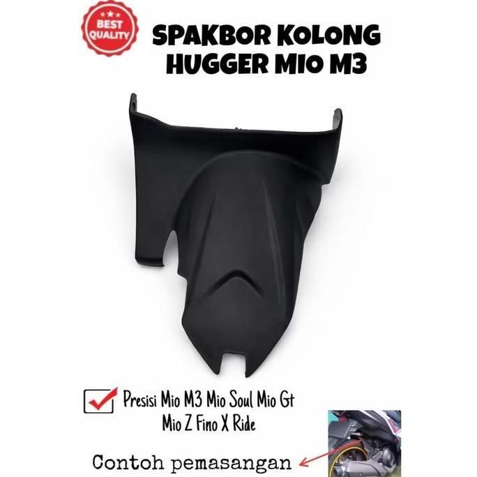 Spakbor Hugger Kolong Slebor Lumpur MIO M3 S Z 125 SOUL GT FINO X-RIDE 125 Presisi 3 Lubang Baut