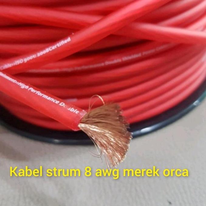 Kabel 8 Awg Audio Mobil Orca Pc- 8 Awg 1 Roll