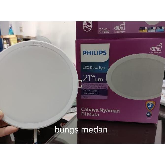 TERBARU - Lampu Led PHILIPS MESON 21w 21 Watt 59469 Tanam PANEL DOWNLIGHT BULAT