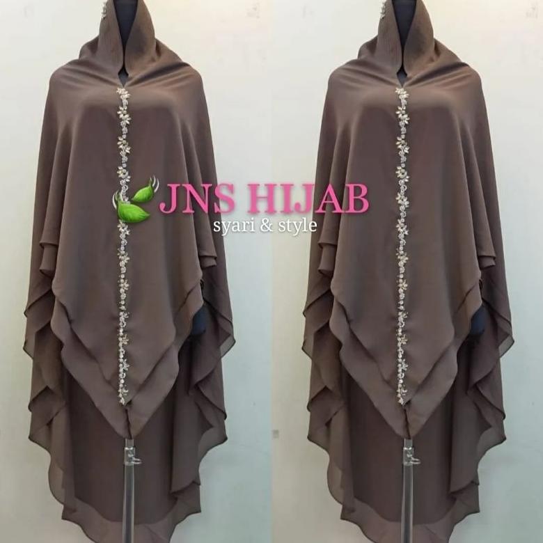 TERBARU KHIMAR NAMIRA PAYET LURUS HIJAB PREMIUM JILBAB SYARI JUMBO CERUTY 2 LAYER JNS HIJAB