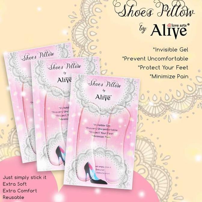 AliveLoveArts Paket Shoes Pillow 3 pcs Gel Pad Sepatu Fashion Wanita