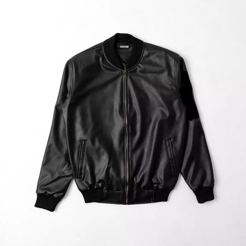 promo jaket kulit bomber viena casual jacket bomber kulit pria wanita jaket bomber pria jaket kulit 
