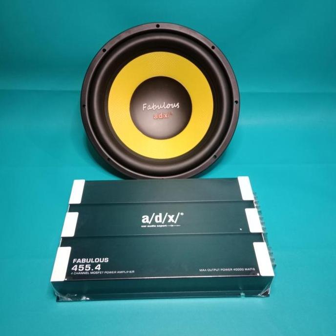 Power ADX FABULOUS 4Channel & Subwoofer ADX FABULOUS 12 Inci Audio Mobil