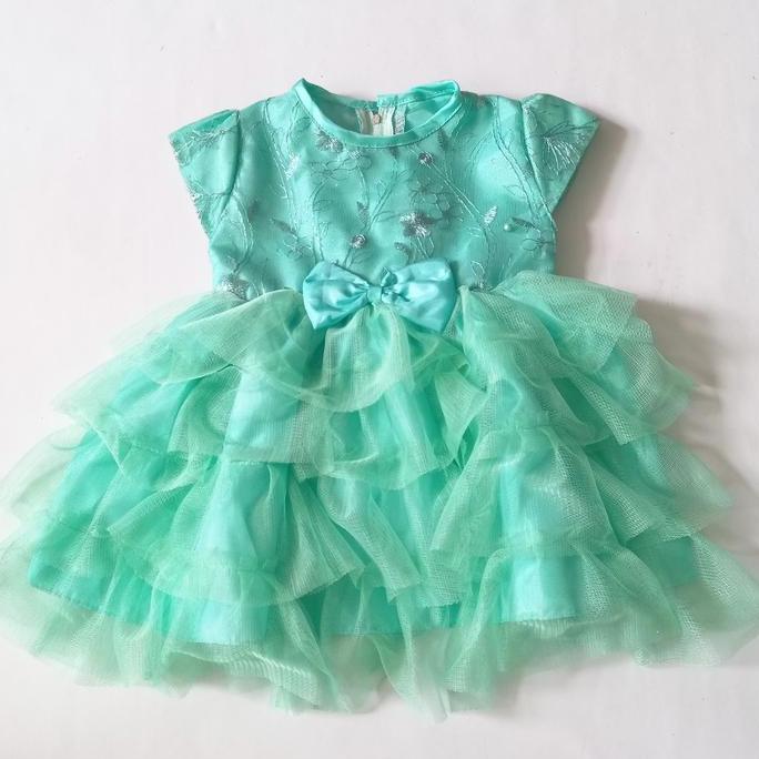 Dress Warna Rose Gold Untuk Anak Perempuan Usia 6 12 Bulan Trren Korean Style Baju Tutu Rok Ngembang