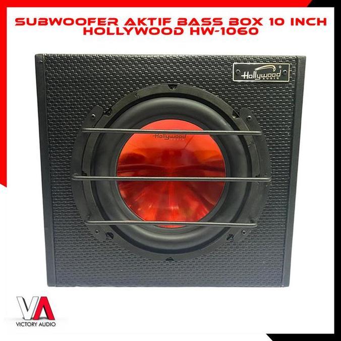 Subwoofer Aktif Bass Box 10 Inch HOLLYWOOD HW-1060 Built In Power Amp
