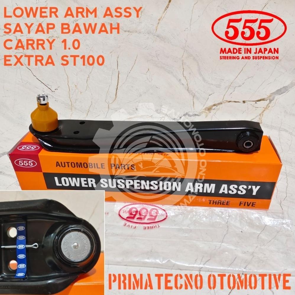 LOWER ARM SAYAP BAWAH SUZUKI CARRY 1.0 CARRY 1000 EXTRA ST100 BALL JOINT MEREK 555 JAPAN SANKEI PART