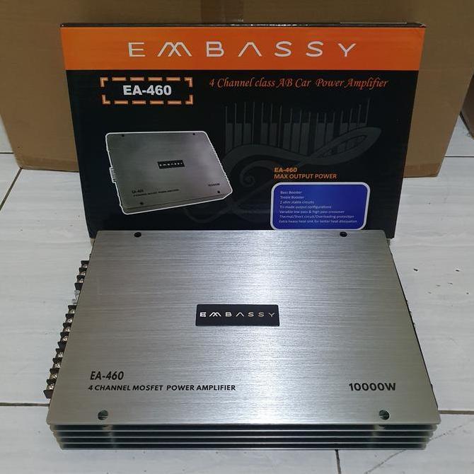 Power Amplifier Embassy EA-460 4 Channel 10000 Watt