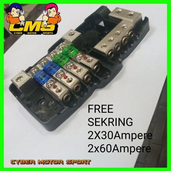 Fuse Box Audio Mobil Universal. Sekring Mobil ANL Stereo Audio. Fuse