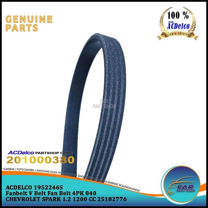 DISKON FANBELT V BELT FAN BELT 4PK 840 CHEVROLET SPARK 1.2 1200 CC 25182776 4PK840 AC DELCO 