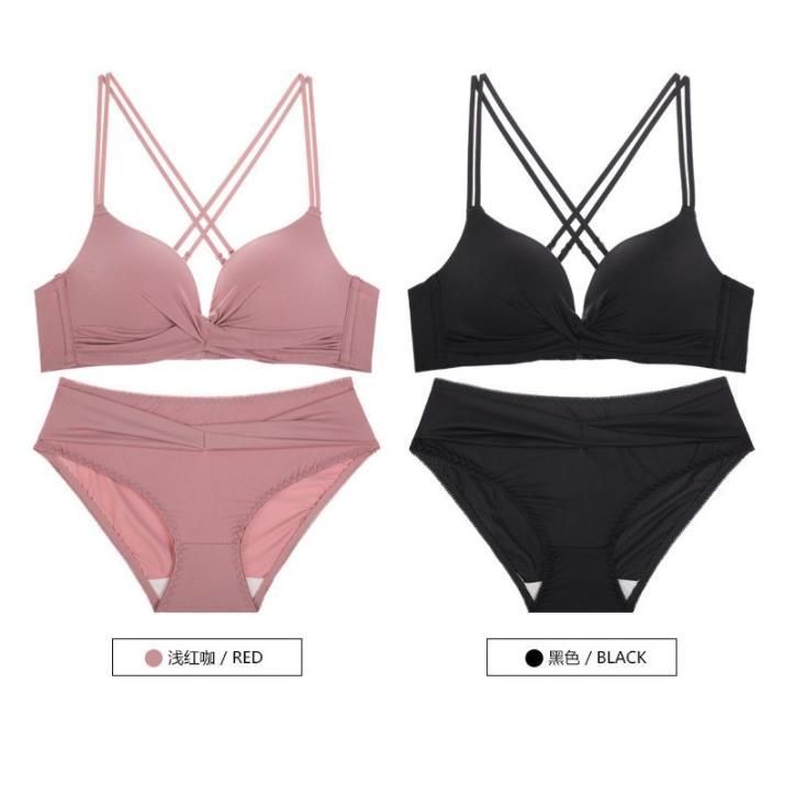 exclusive [ cod ] angela premium japan quality seamless sport push up bra wanita set tanpa kawat lin