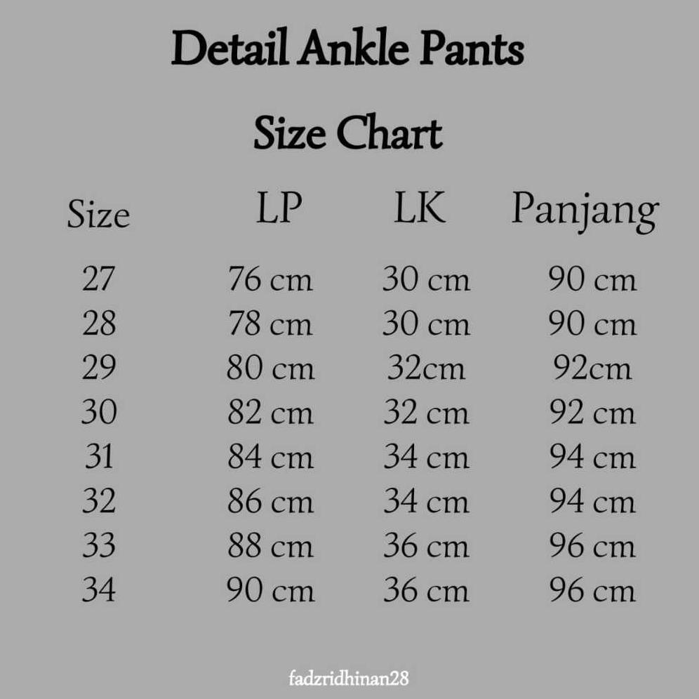 Exclusive Celana Ankle Pants Pria Casual Formal Kantor Semi Wool Lebaran