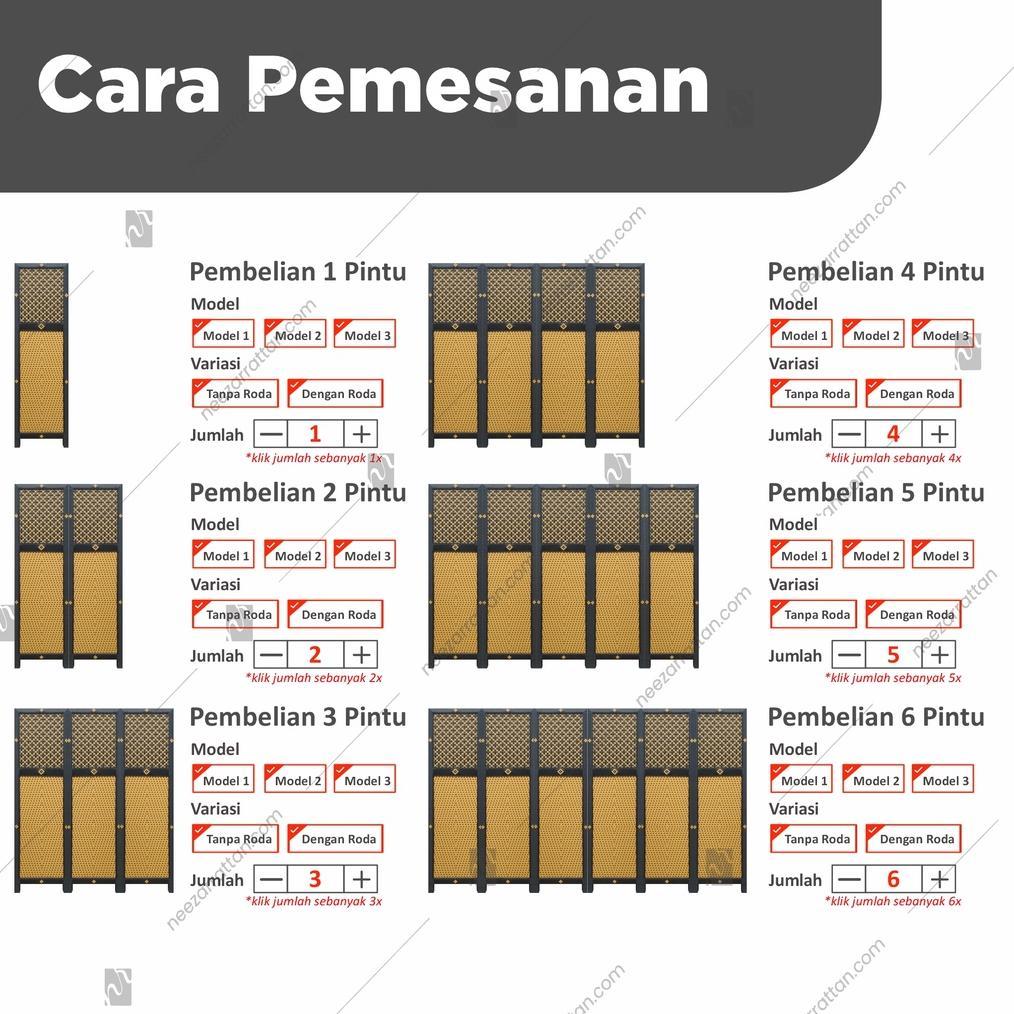 READY STOCK terlaris MURAH Sketsel Rotan, Pembatas penyekat Partisi Ruangan kantor ruang tamu