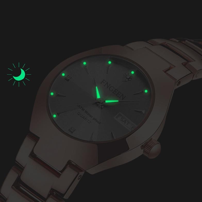EXCLUSIVE FNGEEN 5808 Jam Tangan Couple Anti Air  Fashion Santai Original Jam Tangan Pria Jam Tangan